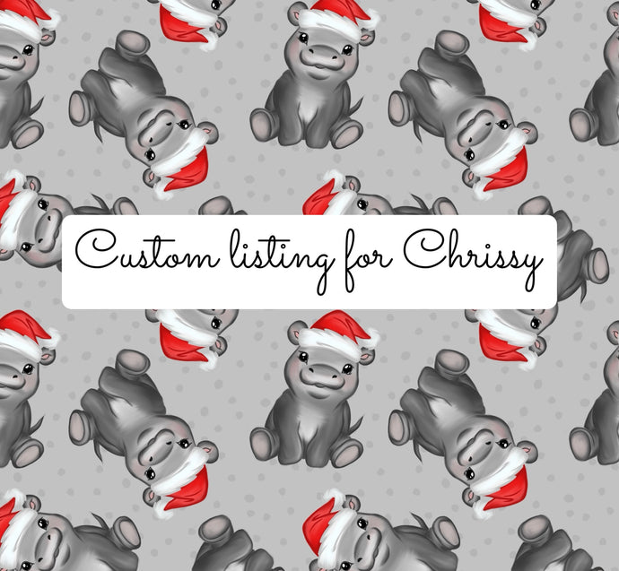 Custom listing for Chrissy